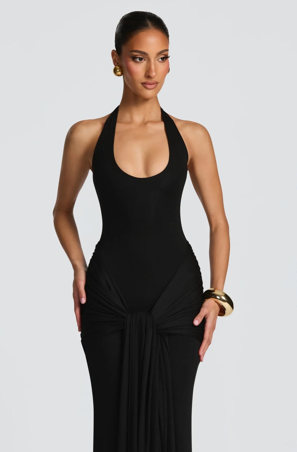 Tie Neck Maxi Hera Dress